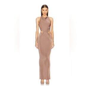 Michael Costello x REVOLVE Avery Gown in Taupe XS